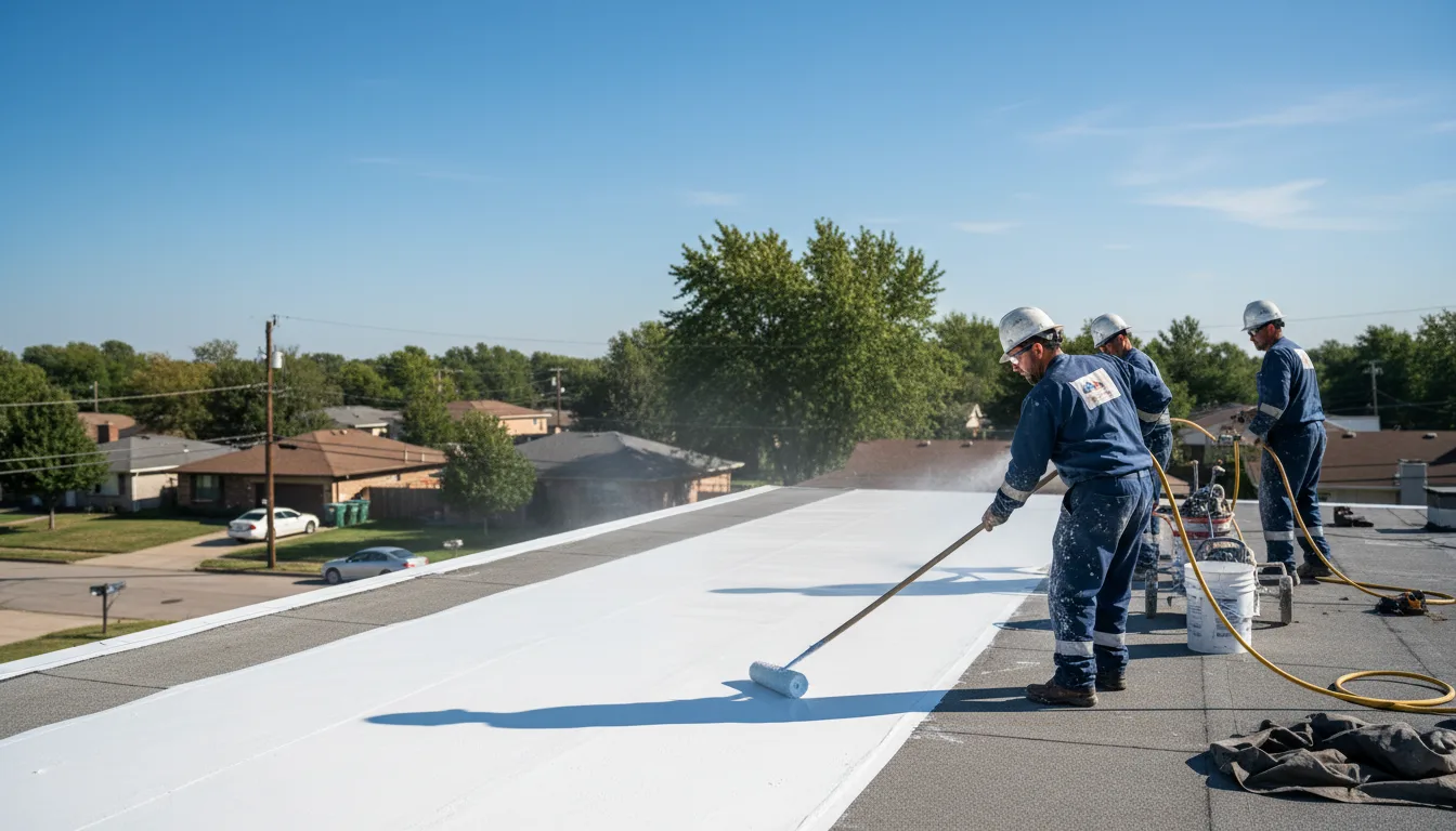 Commercial roof coating in Galloway, WV near me